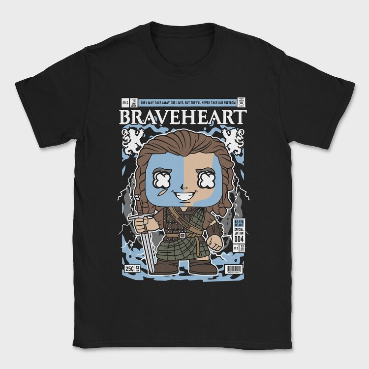 Braveheart Warrior, Tricou Barbati (Unisex)