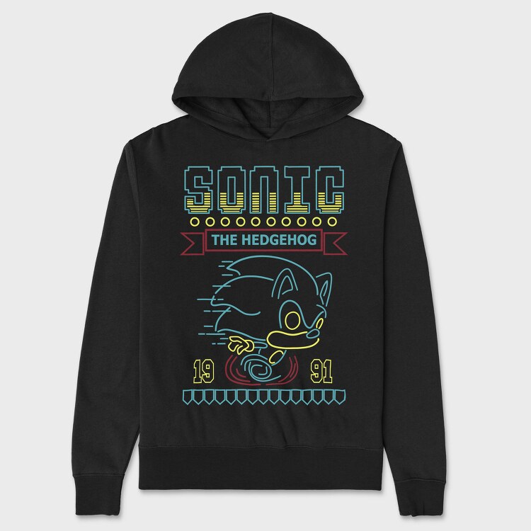 Sonic Speed Rush, Hanorac Oversize Barbati (Unisex)