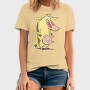 Cartoon Retro Cow and Chicken 2, Tricou Barbati (Unisex)