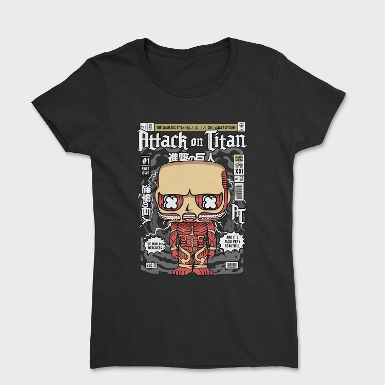 Attack Titan Pop Art, Tricou Femei