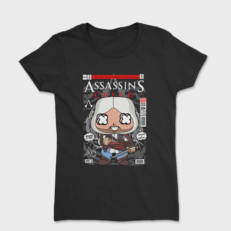 Assassins Creed Pop Art, Tricou Femei