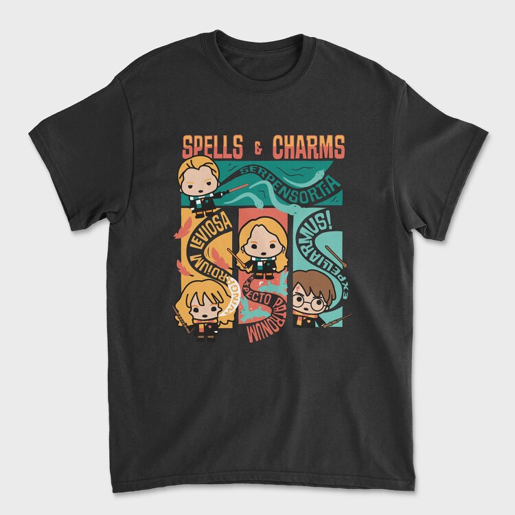 Spells and Charms Harry Potter, Tricou Barbati (Unisex)