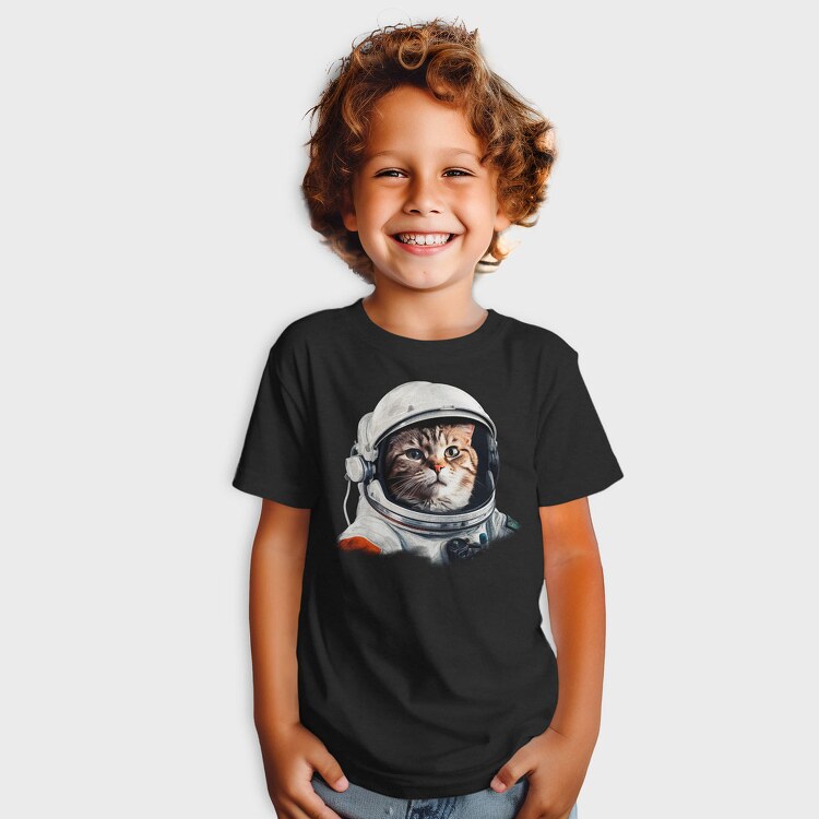 Realistic Astronaut Cat, Tricou Copii