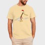 Cartoon Retro Cow and Chicken 4, Tricou Barbati (Unisex)