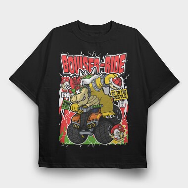 Bowlser Ride, Tricou Oversize Barbati (Unisex)