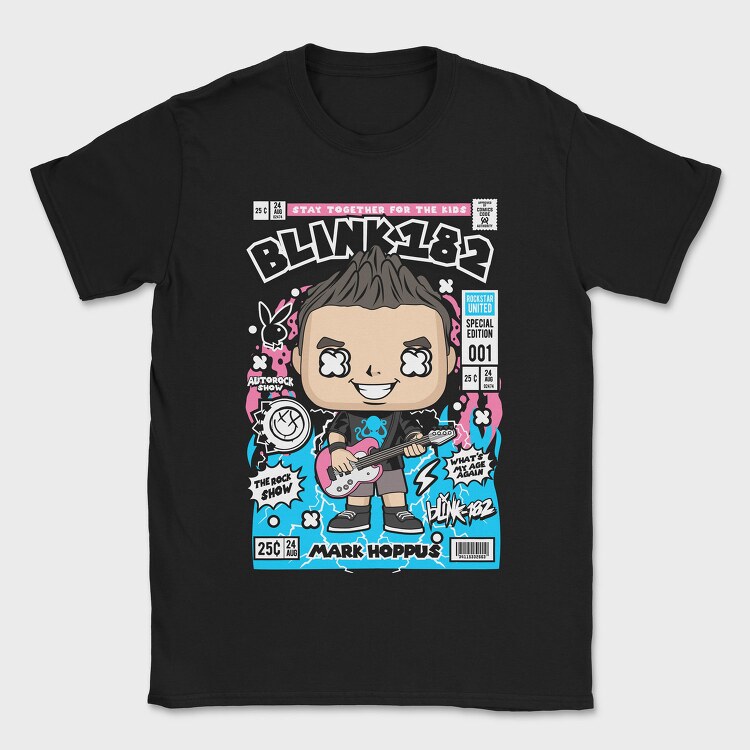Blink182 Pop Vinyl, Tricou Barbati (Unisex)