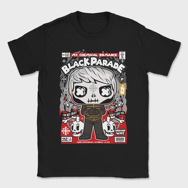 Black Parade Pop Art, Tricou Barbati (Unisex)