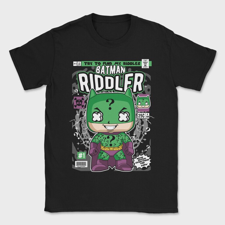 Batman Riddler Mystery, Tricou Barbati (Unisex)