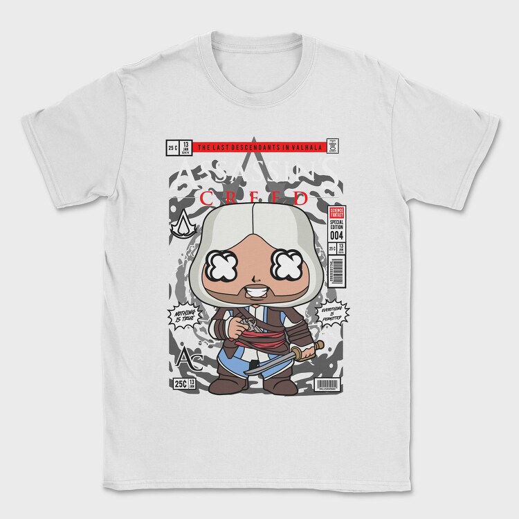 Assassins Creed Pop Art, Tricou Barbati (Unisex)