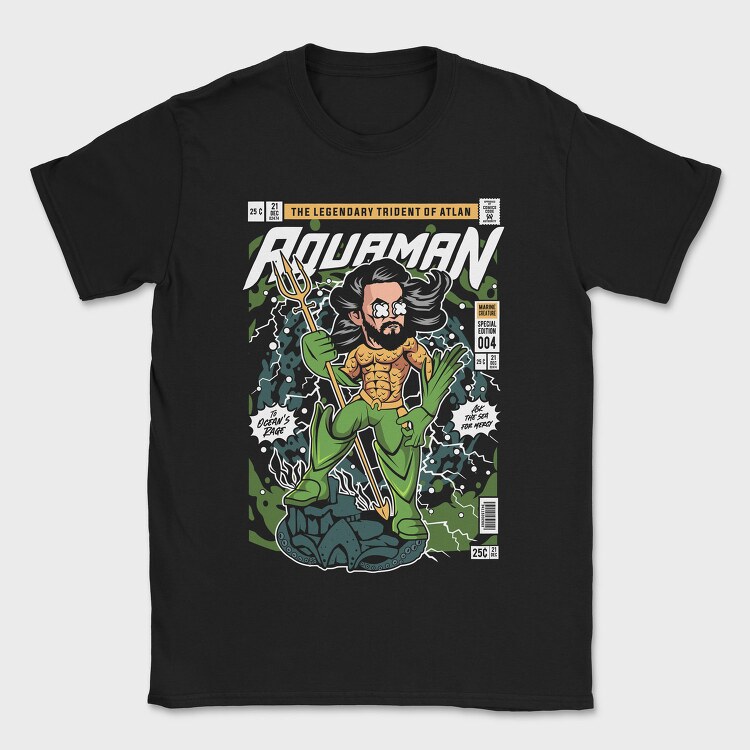 Aquamans Trident, Tricou Barbati (Unisex)