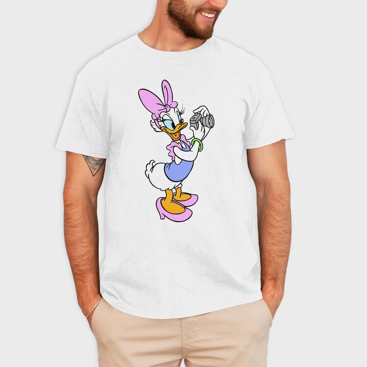 Cartoon Retro Daisy Duck 2, Tricou Barbati (Unisex)
