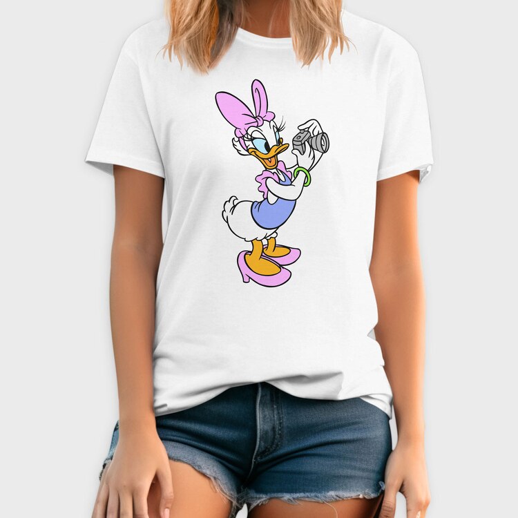Cartoon Retro Daisy Duck 2, Tricou Barbati (Unisex)