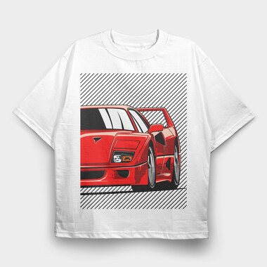 F40, Tricou Oversize Barbati (Unisex)