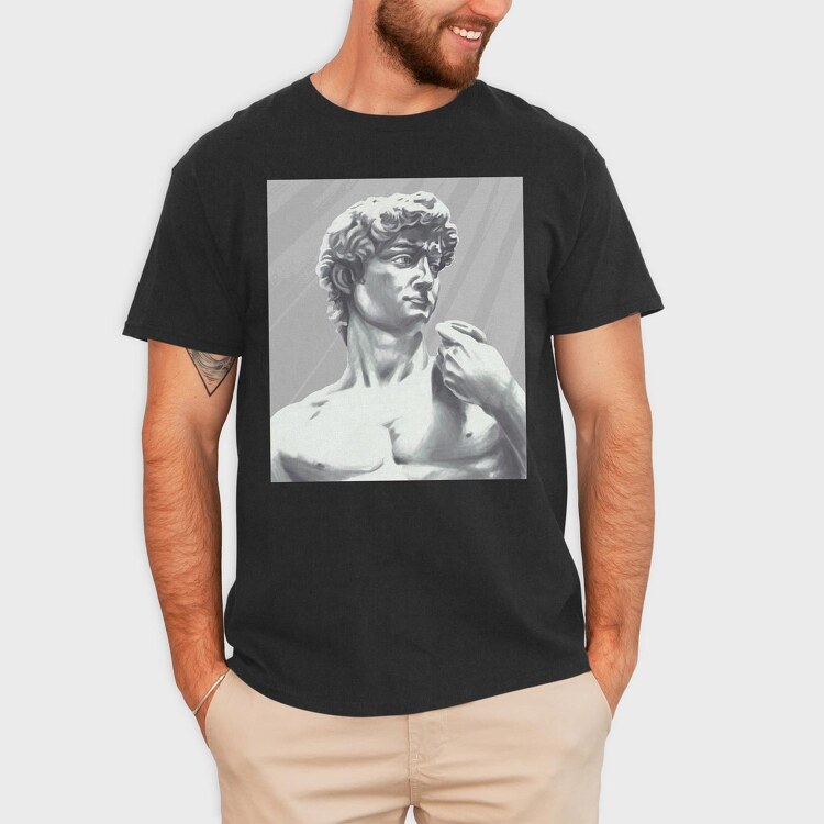 David Statue, Tricou Barbati (Unisex)