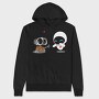Wall E Love You, Hanorac Oversize Barbati (Unisex)