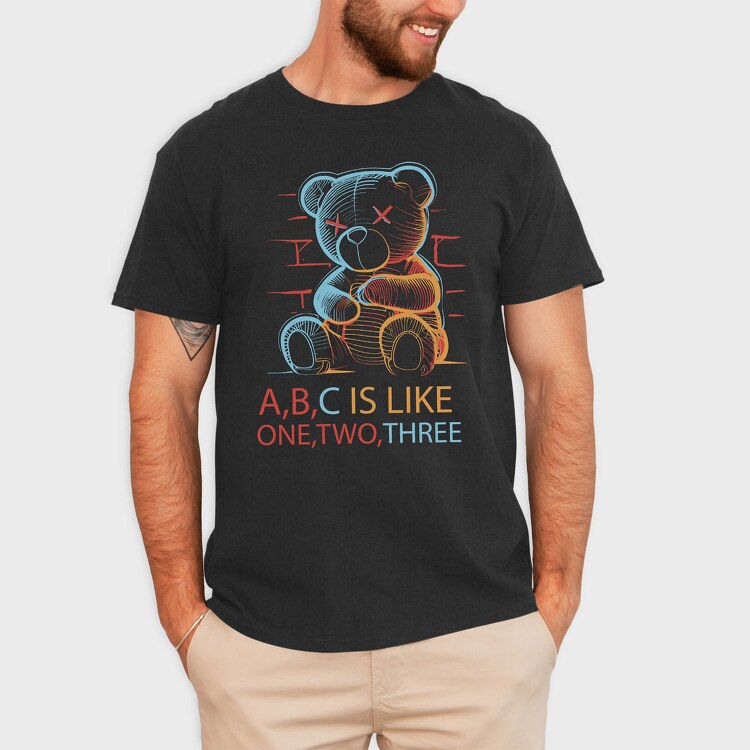 One Two Three, Tricou Barbati (Unisex)