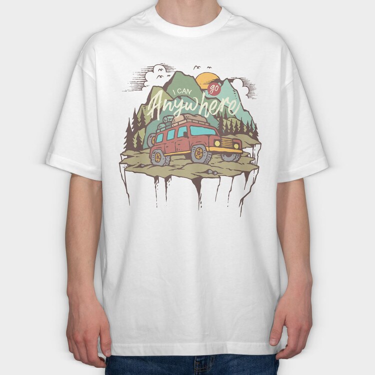 Adventure, Tricou Oversize Barbati (Unisex)