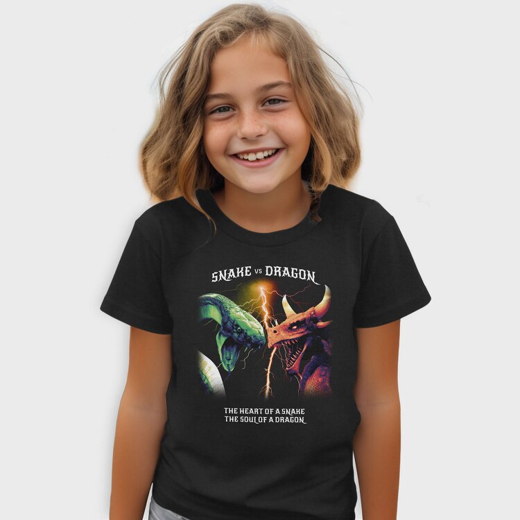 Realistic Dragon Snake, Tricou Copii