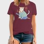 Samurai Cat Traditional, Tricou Barbati (Unisex)