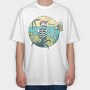 Cheers Skull, Tricou Oversize Barbati (Unisex)