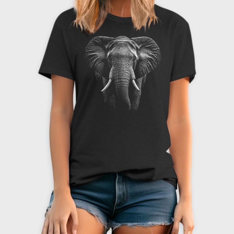 Realistic Elephant, Tricou Barbati (Unisex)