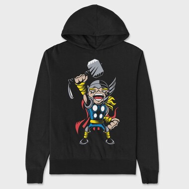 Thor Hammer Punch, Hanorac Oversize Barbati (Unisex)
