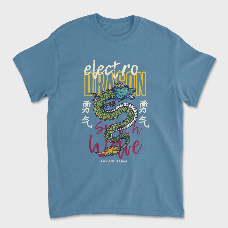 Electro Dragon Tattoo, Tricou Barbati (Unisex)