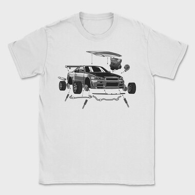 R34 Crank Out, Tricou Barbati (Unisex)