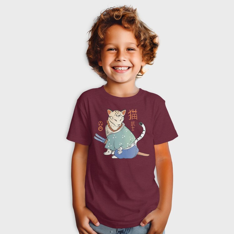 Samurai Cat Traditional, Tricou Copii