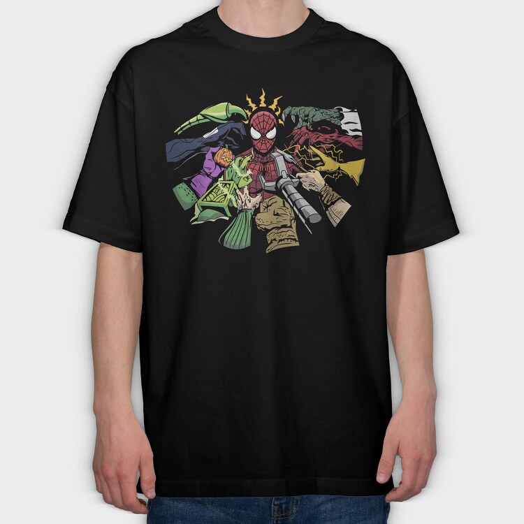 Spidermans Web, Tricou Oversize Barbati (Unisex)