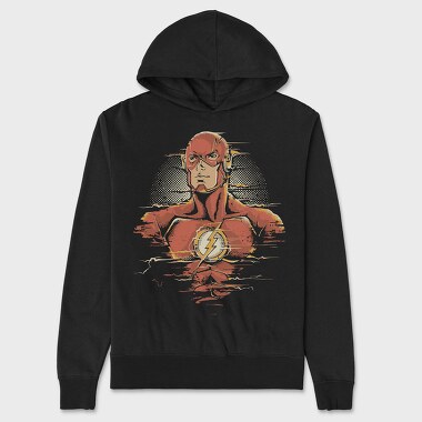 The Flash Lightning Bolt, Hanorac Oversize Barbati (Unisex)
