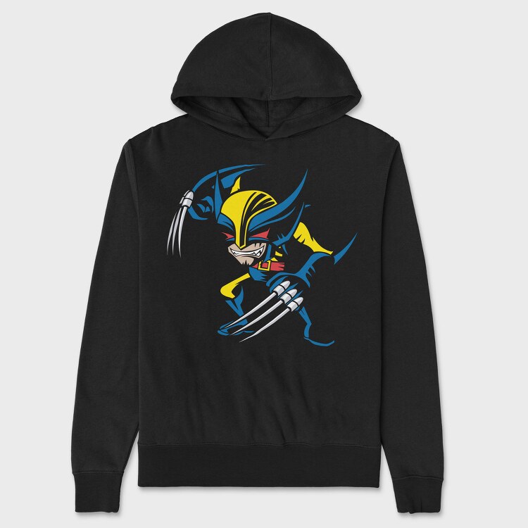 Wolverine Claw Punch, Hanorac Oversize Barbati (Unisex)