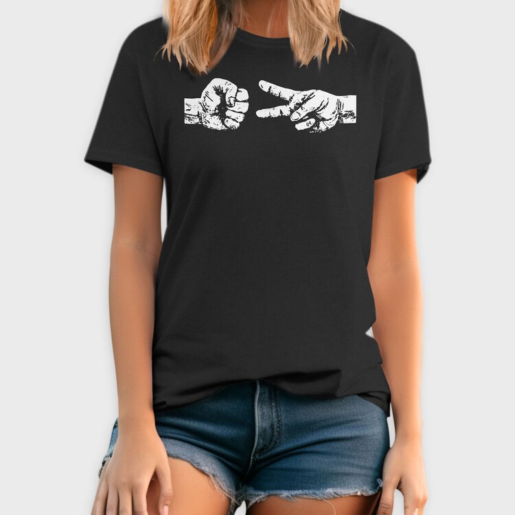 Rock Scisoors Hands, Tricou Barbati (Unisex)