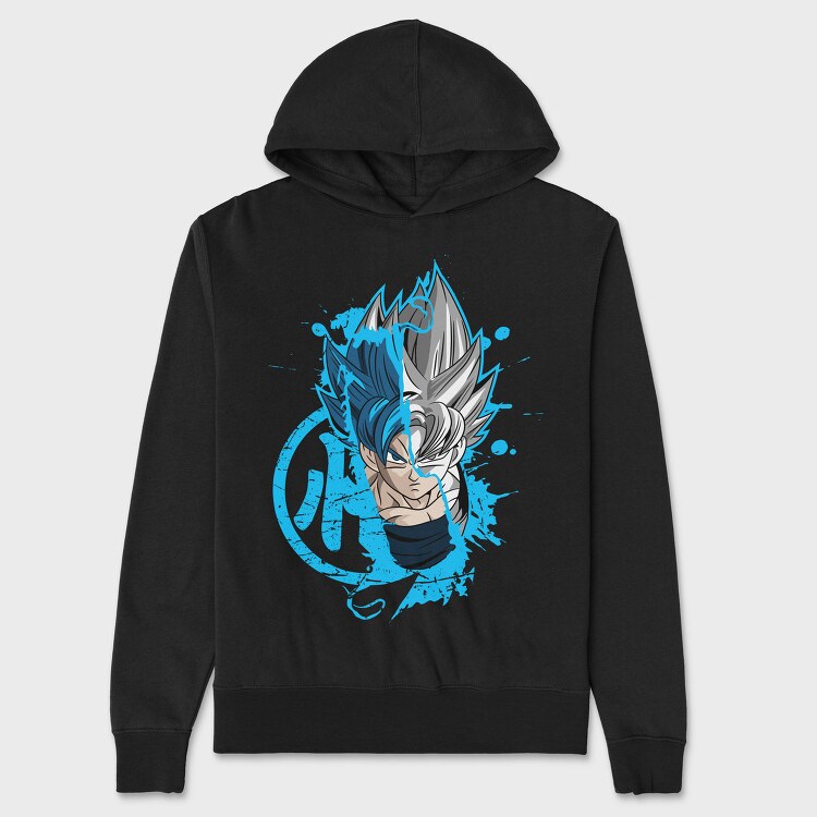 Super Saiyan Blue Burst, Hanorac Oversize Barbati (Unisex)