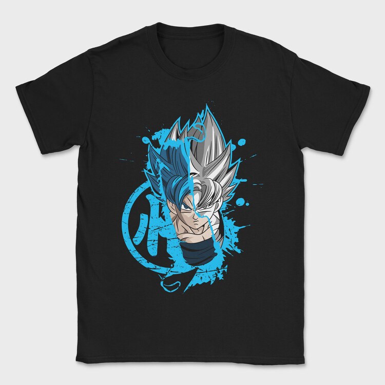 Super Saiyan Blue Burst, Tricou Barbati (Unisex)
