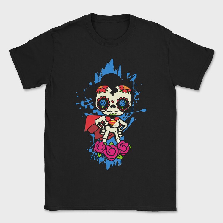 Sugar Skull Superhero, Tricou Barbati (Unisex)