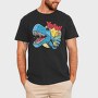 Drunk Dino Yeah, Tricou Barbati (Unisex)