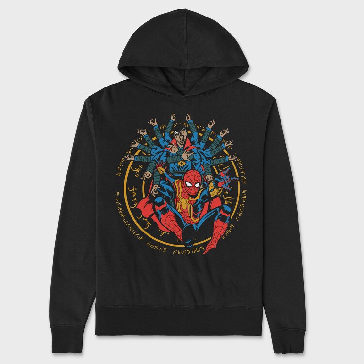 Spiderman Webbed Unity, Hanorac Oversize Barbati (Unisex)