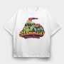 SLAMMED, Tricou Oversize Barbati (Unisex)