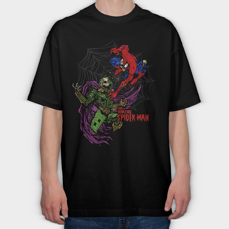 Spiderman Web Art, Tricou Oversize Barbati (Unisex)