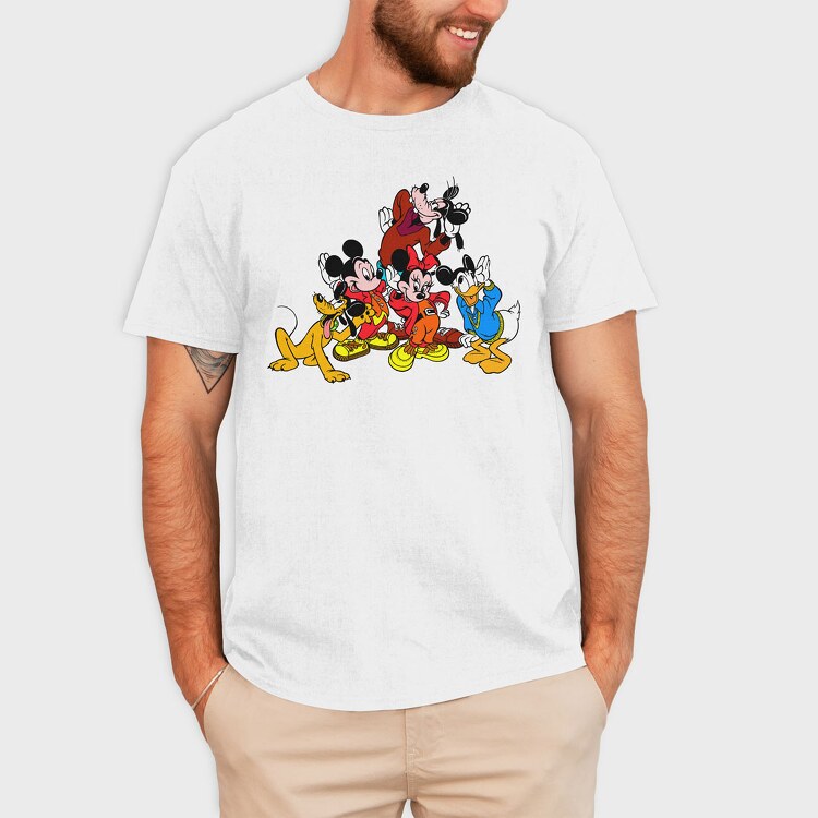 Cartoon Retro Disney 1, Tricou Barbati (Unisex)