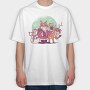 Fox Santa Christmas, Tricou Oversize Barbati (Unisex)
