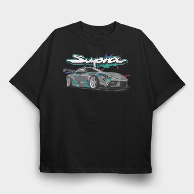 Supra MK5 HKS, Tricou Oversize Barbati (Unisex)