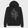 Scuba Diver Monochrome, Hanorac Oversize Barbati (Unisex)
