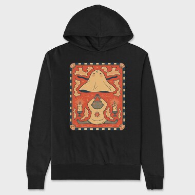 Frog Animal And Ghost Cartoon, Hanorac Oversize Barbati (Unisex)