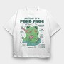 Frog Cute Anatomy, Tricou Oversize Barbati (Unisex)