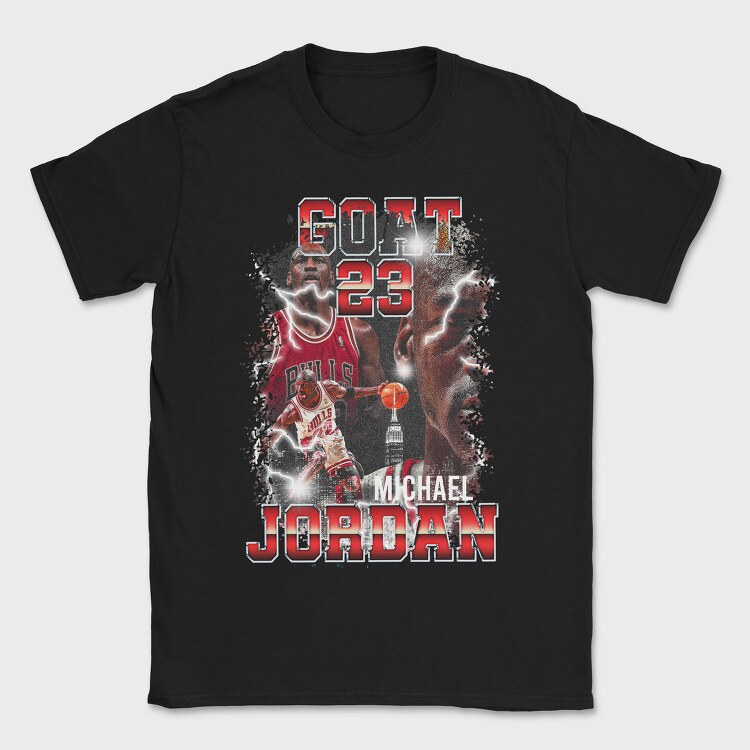 Michael Jordan Bulls Neon Glow, Tricou Barbati (Unisex)