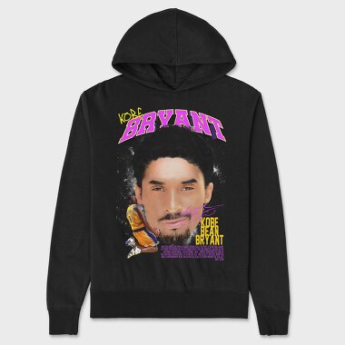 Neon Kobe Bryant, Hanorac Oversize Barbati (Unisex)