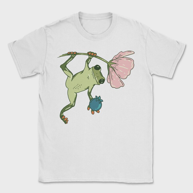Frog Flower Snack, Tricou Barbati (Unisex)