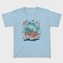 Frog In A Mushroom Cottagecore Pillow, Tricou Copii